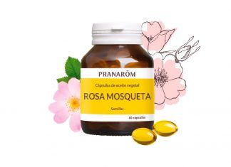 Cápsulas de aceite vegetal de Rosa Mosqueta, de Pranarôm