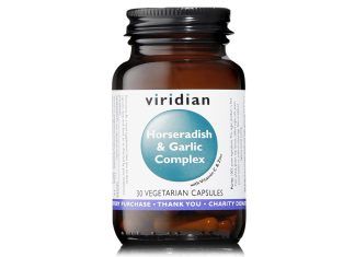 Rábano picante & ajo complex con vitamina C y Zinc 30 caps, de Viridian