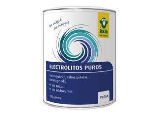 Electrolitos puros con magnesio, calcio, potasio, cloruro y sodio, de Raab Vitalfood