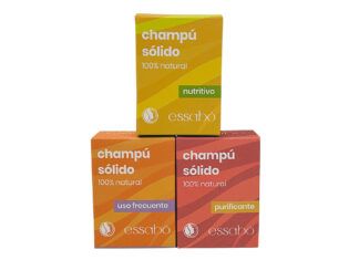 Champús sólidos 100% naturales, de Essabó