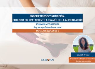 «Endometriosis y nutrición: potencia su tratamiento a través de la alimentación», el nuevo webinar de NORSAN para profesionales endometriosis