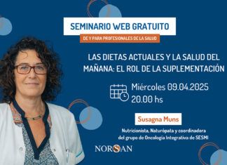 NORSAN presenta el seminario web para profesionales: «Las dietas actuales y la salud del mañana: el rol de la suplementación»