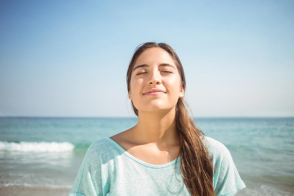 mujer respirando - Psicoterapia Respiratoria