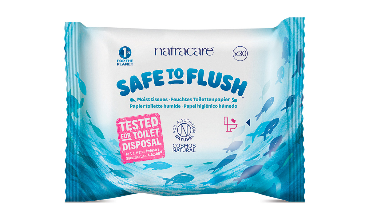Papel higiénico húmedo Safe to Flush, de Natracare