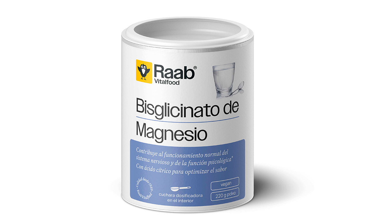 Bisglicinato de magnesio en polvo, de Raab Vitalfood